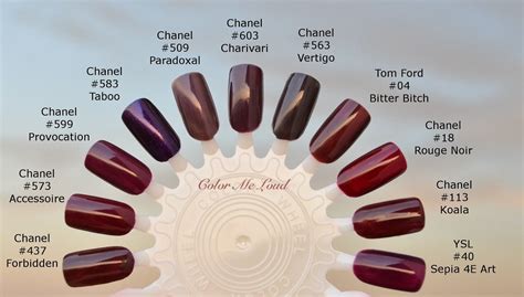 chanel nails|chanel nails color chart.